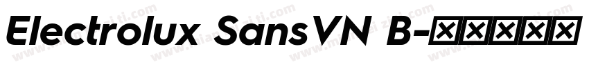 Electrolux SansVN B字体转换
